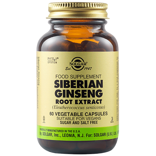SIBERIAN GINSENG ROOT EXTRACT VEGETABLE CAPSULES Solgar